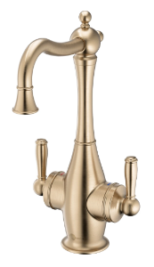Insinkerator® 45392AK-ISE Traditional 2020 Showroom Instant Hot and Cold Water Faucet, 360 deg Swivel Spout, Brushed Bronze