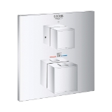 GROHE 24158000 Thermostatic Trim with Control Module, 7.1 gpm Valve, Polished Chrome