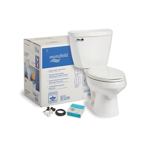 Mansfield® 382CTK Toilet Kit, Summit™ EL, Elongated Bowl, 14-5/8 in H Rim, 12 in Rough-In, 1.6 gpf