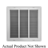 1-Way Stamped Face Return Air Filter Grille, 20 in W x 25 in H x 1-3/4 in THK, 700 to 1645 cfm, Steel, Powder Coated, Import