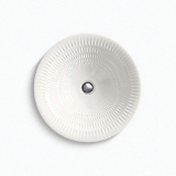 Kohler® 17890-RL-RB3 Derring® Vessel Bathroom Sink, Round Shape, 17-11/16 in W x 17-11/16 in D x 6 in H, Drop-In Mount, Vitreous China, Bluestone Rutile