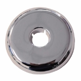 Wal-Rich 1731612 Split Escutcheon, 2-1/8 in Nominal, Plastic, Polished Chrome