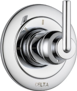 Brizo® 061055A Single Lever Diverter Handle With Screw and Button, Polished Chrome