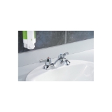 DELTA® 21C133 TECK® Heavy Duty Centerset Sink Faucet, Chrome, 2 Handles, 1.5 gpm Flow Rate