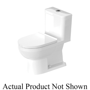 DURAVIT 21960100U2 One-Piece Toilet, DuraStyle Basic, Elongated Bowl, 12 in Rough-In, 1.32/0.92 gpf, White