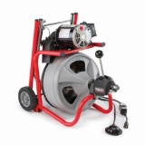 RIDGID® 27008 K-400 Drum Drain Cleaning Machine Kit, 1-1/2 to 3 in Drain Line, 1/3 hp, 115 VAC