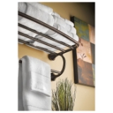 Moen® YB2894BN Towel Shelf, Eva®, 26.03 in W x 6.99 in H, Brushed Nickel