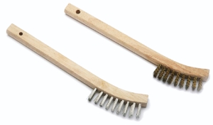 Mill-Rose 73844 Brass Wire Appliance Brush Wood Handle