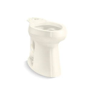 Kohler® 22661-96 Highline® Tall Height Toilet Bowl, Biscuit, Elongated Shape, 12 in Rough-In