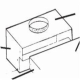 Weil-McLain® 450-021-262 Draft Hood, 26-11/16 in L, Horizontal Hood