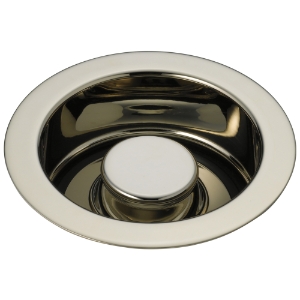 Disposal and Flange Stopper, Brass, Polished Nickel, Domestic redirect to product page