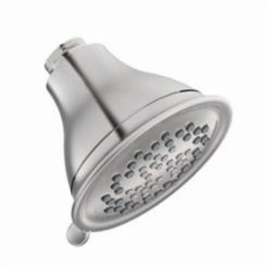 Moen® 3233EP Eco-Performance Shower Head, Envi®, 1.75 gpm Minimum, 3 Sprays, Wall Mount, 4 x 3-1/2 in Head, Chrome