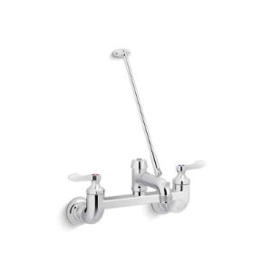 Kohler® 837T60-4A-CP Triton® Bowe® Service Sink Faucet, Commercial, 13.5 gpm Flow Rate, 8 in Center, Polished Chrome