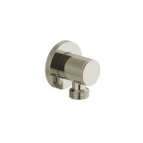 RIOBEL 710PN Cross Collection Handshower Outlet Return Elbow Exposed, Polished Nickel