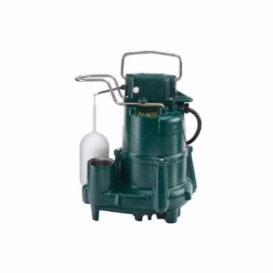 Zoeller® 98-0001 M98 Flow-Mate Automatic Effluent/Dewatering Submersible Pump, 73 gpm Flow Rate, 1-1/2 in Outlet, 1 phase, 1/2 hp, 115 V, Cast Iron
