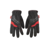 Milwaukee® 48-22-8712 General Purpose Work Gloves, Slip On, High Dexterity Finger Tip Style, L, Synthetic Leather, Black/Red, Free Flex Elastic Cuff, Breathable Lining