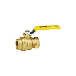 PROChannel™ 119-2-1-PC Quarter-Turn Ball Valve With Drain, 1 in Nominal, FNPT End Style, Forged Brass Body, Full Port