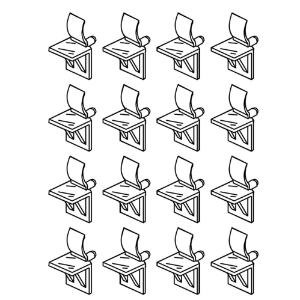 Kohler® 1172603-BTG Shelf Clip Kit, Black Translucent