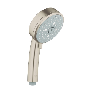 GROHE 27575EN1 New Tempesta® Cosmopolitan 100 IV Hand Shower, 2.5 gpm Flow Rate, 4 Sprays, 3-15/16 in Dia Head, 1/2 in Connection, Brushed Nickel