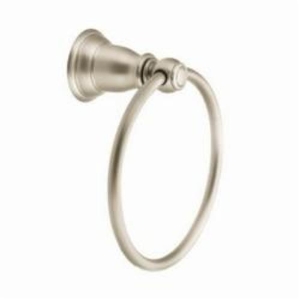 Moen® YB5486BN Hand Towel Ring, Kingsley®, 6.38 in Ring, 3-1/4 in OAD x 7.24 in OAH, Brushed Nickel