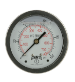 WINTERS 2-1/2" PFQ Stainless Steel Liquid Filled Pressure Gauge 30-60#