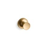 Kohler® 14443-2MB Purist® Robe Hook, 1-3/4 in OAD, Solid Brass, Vibrant® Brushed Moderne Brass