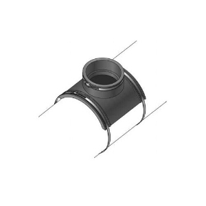 PASCO 57144 Flexible Sewer Saddle Tee, 4 in Nominal, Stainless Steel Clamp