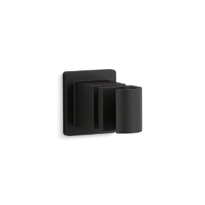 Kohler® 98348-BL Awaken® Adjustable Holder, 3-3/8 in L x 2 in W x 2-1/4 in H Shower, Wall Mount, Brass, Matte Black