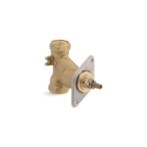 Kohler® 2974-K-NA MasterShower® Volume Control Valve, 1/2 in FNPT Inlet x 1/2 in FNPT Outlet, 45 psi Pressure, 10 gpm Flow Rate, Brass Body