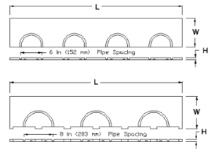 REHAU® RAUPANEL® 235337-001 Plywood Return Bend, 48 in L x 9 in W x .625 in H