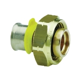 Viega Manifold Adapter, 5/16 in Nominal, PEX Press x SVC, Bronze PureFlow® 89407