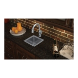 Elkay® LFR1313 Lustertone™ Classic Kitchen Sink, Squared Shape, 10 in L x 10 in W Bowl x 7-1/2 in D Bowl, 13 in L x 13 in W x 7-5/8 in H, Top Mounting, Stainless Steel