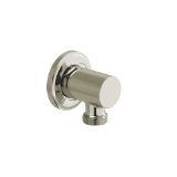 RIOBEL 734PN Cross Collection Handshower Outlet Return Elbow Exposed, Stainless Steel, Polished Nickel