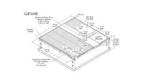 Ducane™ 21J14 Clip Curb, Full Perimeter, 44-3/8 x 44-3/8 Inch x 14 Inch Height