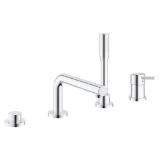 GROHE 19576002 Ohm Bathtub Faucet, Concetto™, 1.75 gpm Flow Rate, StarLight® Polished Chrome, 1 Handle, Function: Traditional