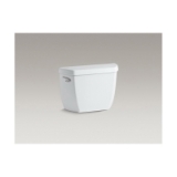 Kohler® 4436-7 Wellworth® Classic Toilet Tank, 1.28 gpf, 3-1/4 in Left Hand Lever Flush, Black