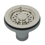 Shaws 738PN Luxury Manual Basket Strainer Mini, Polished Nickel