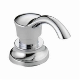 DELTA® RP71543 Cassidy® Soap/Lotion Dispenser, Chrome, 13 oz Capacity, Deck Mount, Brass