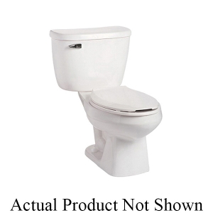Mansfield® 147 Quantum® Toilet Bowl Only, White, Elongated Shape, 12 in Rough-In, 14-1/2 in H Rim, 2-1/8 in Trapway