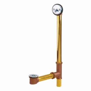 Gerber® G0041813 Classics™ Trip Lever Bath Drain With Pre-Set Adjustable Linkage, 4 in H x 5-1/4 in W, Brass