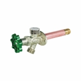 Prier® C-144D14 Diamond C-144 Freezeless Wall Hydrant with Anti-Siphon Vacuum Breaker, 1/2 in, MNPT x C, 360 deg Full Turn Wall Opening