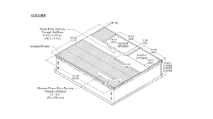 Ducane™ 21J19 Roof Clip Full Large Base Perimeter Roof Curb, 14 in H