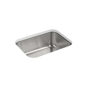 Sterling® 11447-NA Kitchen Sink With SilentShield® Technology, McAllister®, Luster, Rectangle Shape, 20-7/8 in L x 15-7/16 in W, 23-3/8 in L x 17-11/16 in W x 8 in H, Under Mount, 18 ga Stainless Steel
