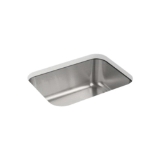 Sterling® 11447-NA Kitchen Sink with SilentShield® Technology, McAllister®, Luster, Rectangle Shape, 20-7/8 in L x 15-7/16 in W, 23-3/8 in L x 17-11/16 in W x 8 in H, Under Mount, 18 ga Stainless Steel