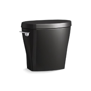Kohler® 20203-7 Betello™ 2-Piece Toilet Tank, 1.28 gpf, Left Trip Lever Flush, Black
