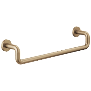 Brizo® 691835-GL Litze® Square Towel Bar, 18 in L Bar, 3-7/16 in OAD x 3-15/16 in OAH, Luxe Gold