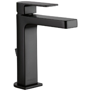 Peerless® P1519LF-BL-HA Xander™ Lavatory Faucet, Commercial/Residential, 1 gpm Flow Rate, 5 in H Spout, 1 Handle, Pop-Up Drain, 1/3 Faucet Holes, Matte Black, Function: Traditional