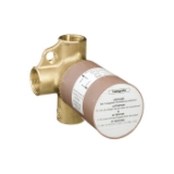 Hansgrohe 15984181 Trio Rough-In Director Valve, 3/4 in FNPT Inlet x 3/4 in FNPT Outlet, 2 Ways, 44 psi, 17 gpm, Brass Body