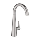 GROHE 30026DC2 30026_2 Ladylux Beverage Faucet with 1.75 gpm Filtration, 1.75 gpm Flow Rate, Supersteel, 1 Handle, Residential