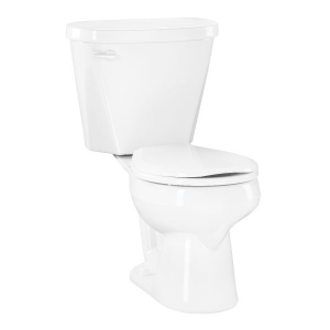 Mansfield® 380 WH Summit™ Toilet Bowl Only, White, Round Shape, 12 in Rough-In, 15 in H Rim, 2 in Trapway
